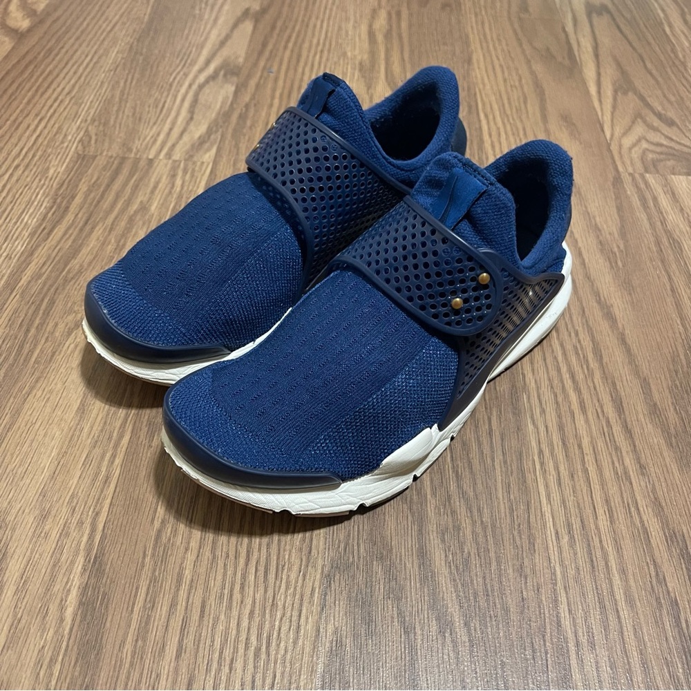 Women's NIKE Costal Blue Sock Dart 848475-400 Slip-On Lightweight Sneakers 8